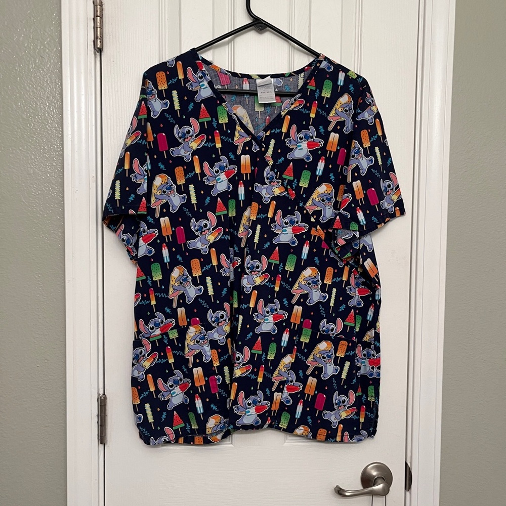 Women’s plus size Lilo and Stitch Scrub Top
